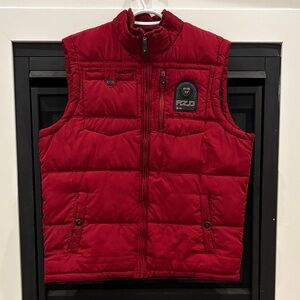 Point Zero Men's Red Quilted Puffer Vest
